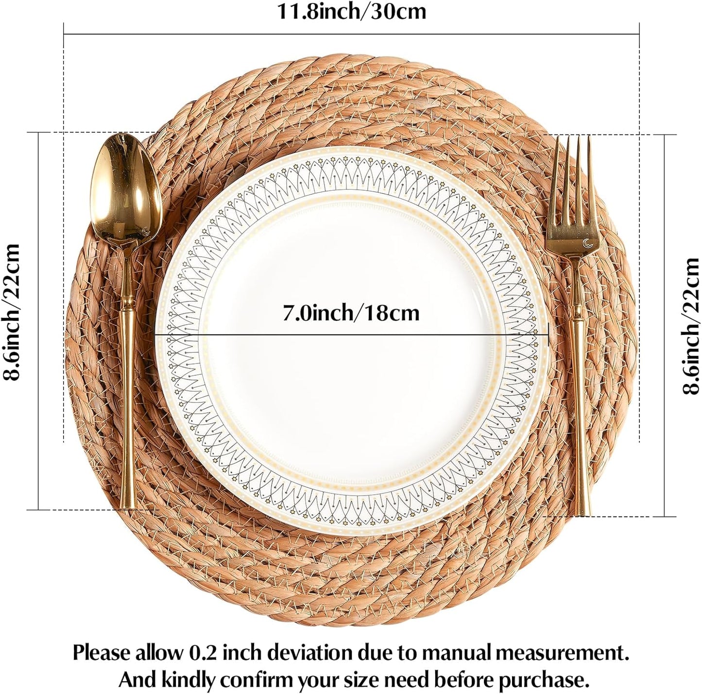 Boho Rattan Placemats