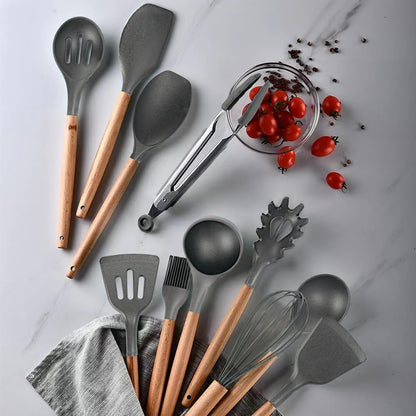 CasaBlend's 12 Pcs Silicone Kitchen Utensil Set