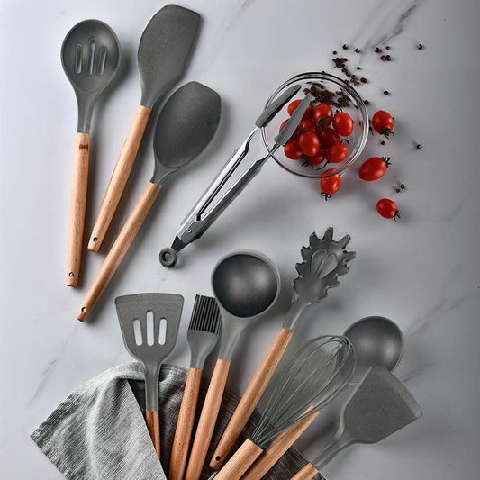 CasaBlend's 12 Pcs Silicone Kitchen Utensil Set
