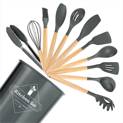 CasaBlend's 12 Pcs Silicone Kitchen Utensil Set